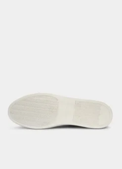 two-tone suede trainers