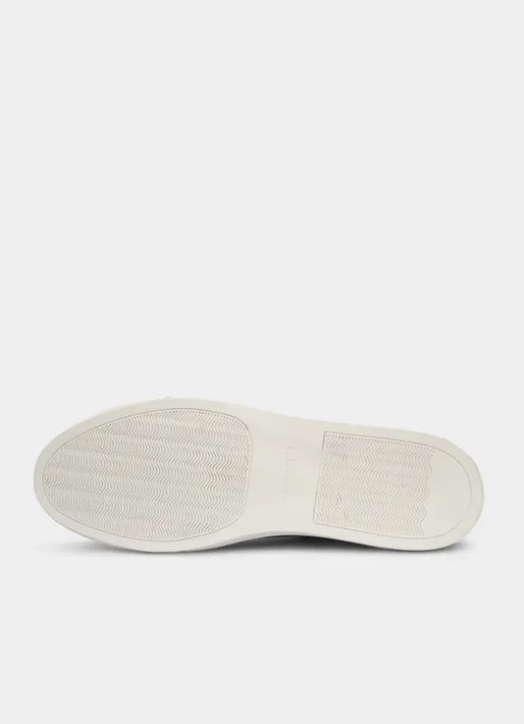 two-tone suede trainers