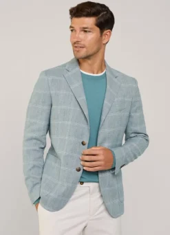 windowpane blazer